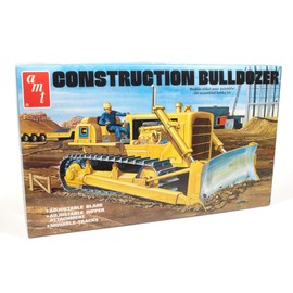 AMT Construction Bulldozer 1:25 Scale Model Kit, White (AMT1086)