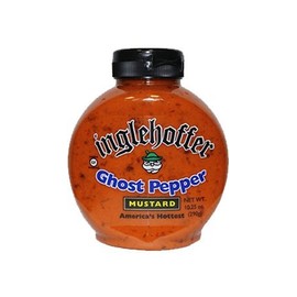 Inglehoffer Ghost Pepper Mustard, 10.25 Ounce Squeeze Bottle (Pack of 6)