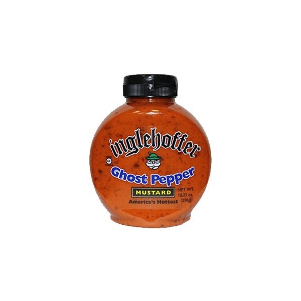 Inglehoffer Ghost Pepper Mustard, 10.25 Ounce Squeeze Bottle (Pack of 6)