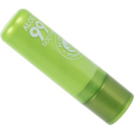 LALAFINA Bálsamo Labial Hidratante Aloe Vera Color Verde, Resistente al Agua y Mejora la Línea de Labios para Uso Diario