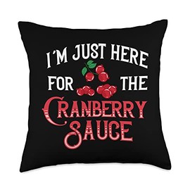 Cranberry Sauce Recipe Relish Canned Jellied Sugar Berry Throw Pillow