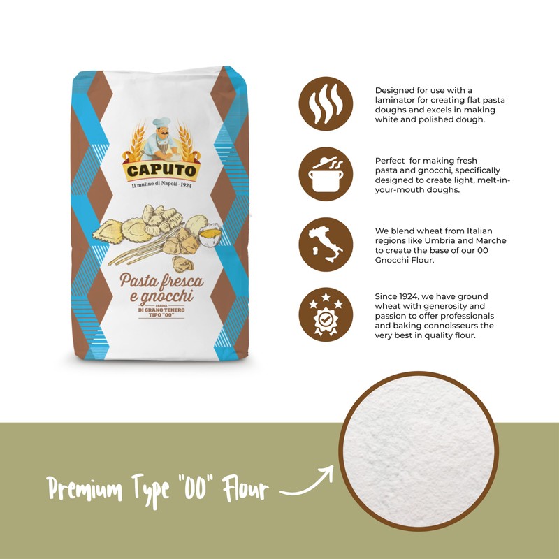 00 Antimo Caputo Pasta & Gnocchi Flour 5 Lb Repack-