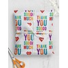Brainbox Candy Thank You Wrapping Paper - 2 Sheets of