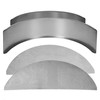 ECOTRIC Round Trailer Fenders W/Fender Backs 32-1/8"x 9-1/8" x 14-3/8"Fit