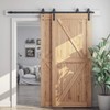 SMARTSTANDARD 6.6 Feet Bypass Sliding Barn Door Hardware Kit -