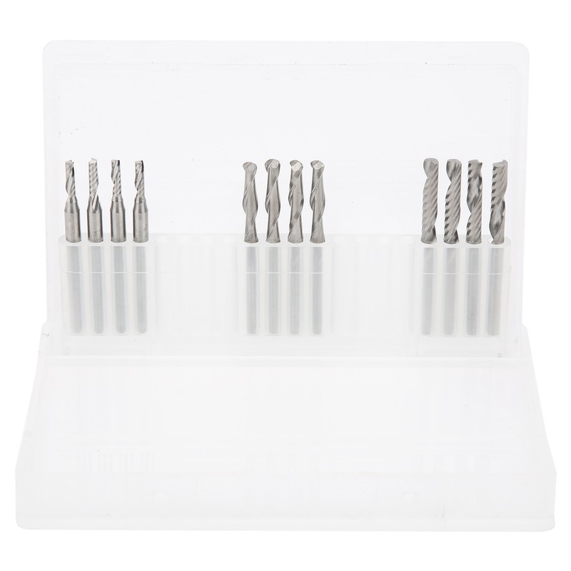 12pcs Woodworking File Burr 3.175 x 17mm/ 2 x 8mm