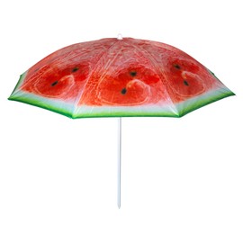 Truu Design 89022DC-MELON Summer Watermelon, 71 x 62 inches, Red Fruit Beach/Patio Umbrella