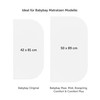 Laleni Premium fitted sheets for the rollaway bed, breathable, 100%