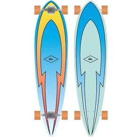 Quiksilver Feeling Fine Longboard Skateboard - Blue Spruce