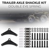 VIRTIONZ Trailer Tandem Axle Shackle kit for Double Eye Spring(3500lb