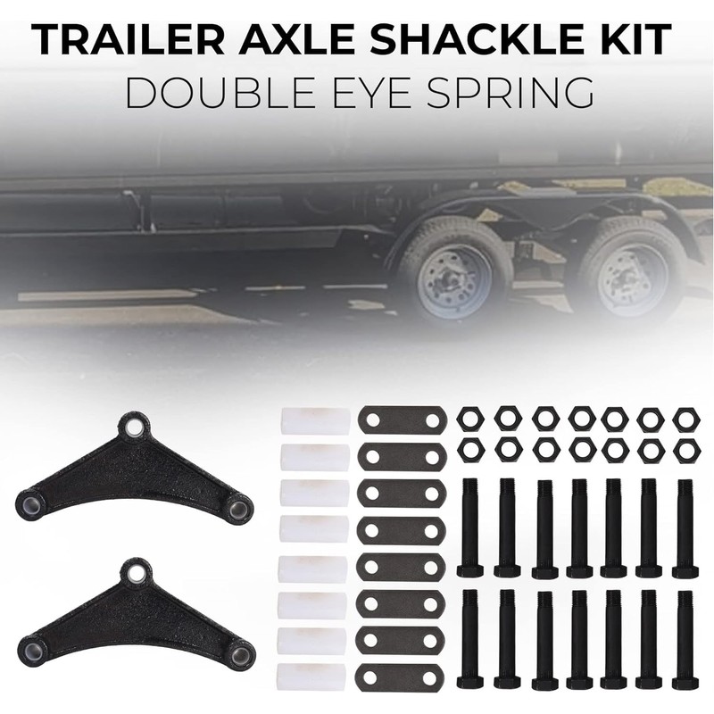 VIRTIONZ Trailer Tandem Axle Shackle kit for Double Eye Spring(3500lb
