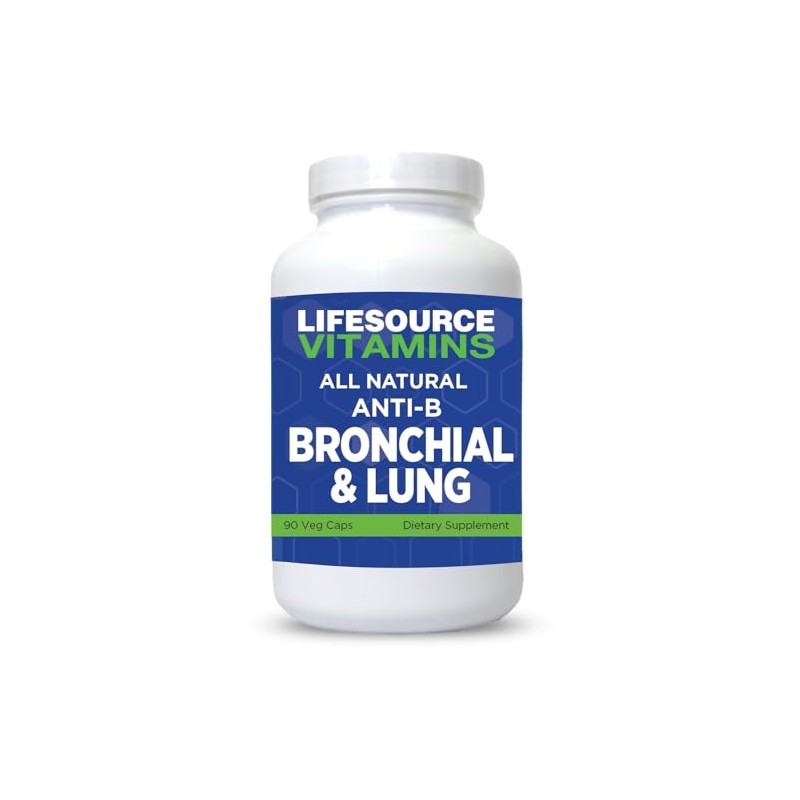 LifeSource Vitamins All Natural Anti-B Bronchial & Lung Support –