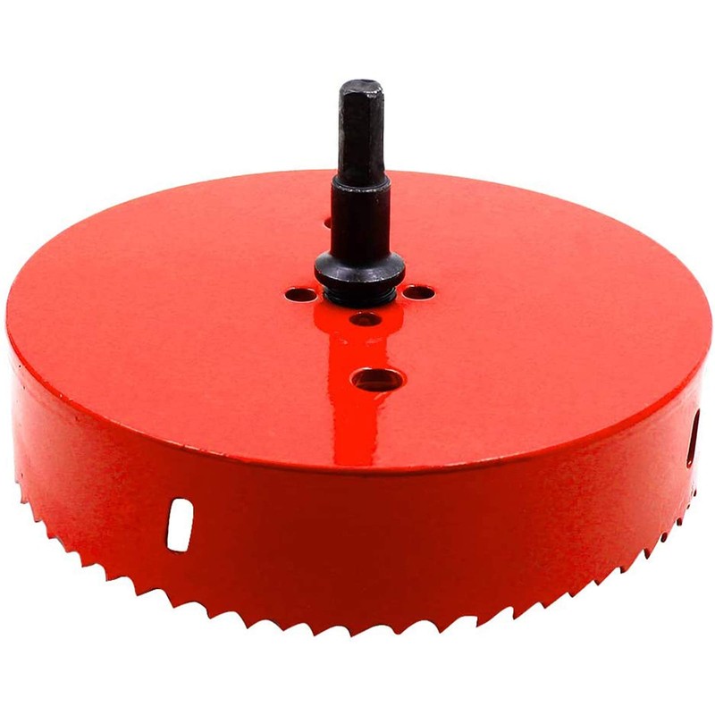 Hordion 168mm 6 5/8" Hole Saw with Drill Bits &