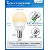 JandCase Ceiling Fan Light Bulbs, 6W E12 LED Bulbs 60Watt