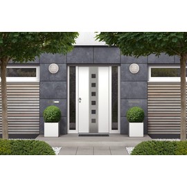 Solus Nautical Outdoor Wall/Ceiling Mount Light – Black or White – Round Composite, Frosted Polycarbonate Diffuser & Cage – LED Bulb Included (3000K or 4000K) – Non-Corrosive, Made in USA, (White)