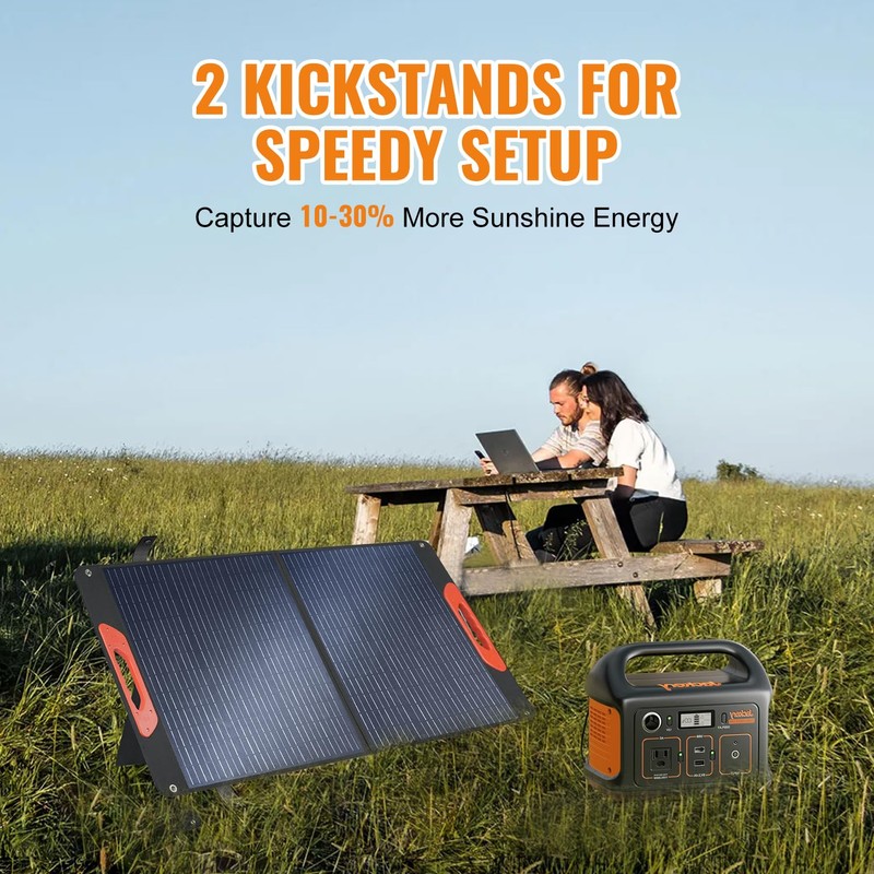 100W Foldable Solar Panel - Charger for Power Stations |