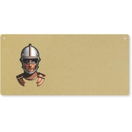 'Roman Gladiator Helmet' Large Wooden Wall Plaque/Door Sign (DP00059809)