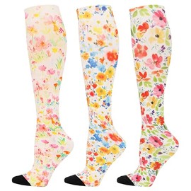 LEVSOX Compression Socks for Women and Men 20-30mmHg Knee High Graduated Sock for Nurses, Travel, Pregnancy