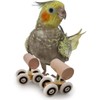 AIMALL Parrot Training Toy Pulley Skateboard for Small Birds |