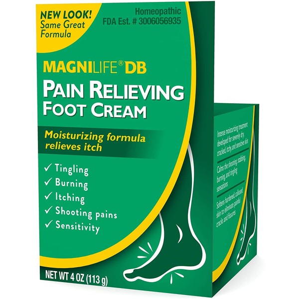 Magni Life DB Pain Relieving Foot Cream, 4 Ounce Each (2)