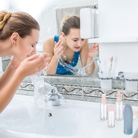 Funngy Travel Bottles for Toiletries,11 PCS Travel Bottles Set for Toiletries Mini Travel Bottles Travel Refillable Toiletries Bottles for Cosmetic Shampoo Lotion Liquids Conditioner Liquids