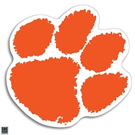 Clemson Paw Logo Auto Vinyl Decal (6")