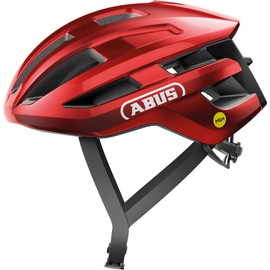 ABUS PowerDome MIPS Adult Bike Helmet - Bicycle Safety Certified for Road & Gravel, Aerodynamic Profile, Men & Women (Red, Small)