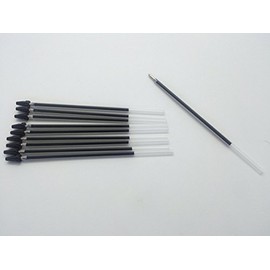 Pack of 10 Black Ink Ballpoint Pen Refills by Janrax