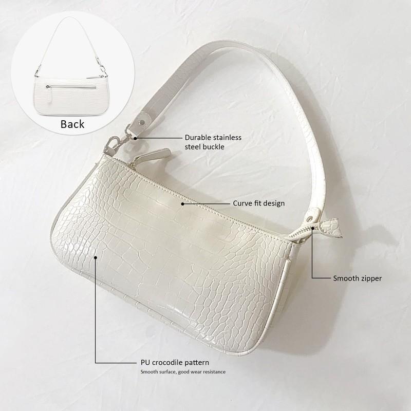 ATBUSS 1 Vintage Crocodile Texture Clutch Bag PU Leather Mini
