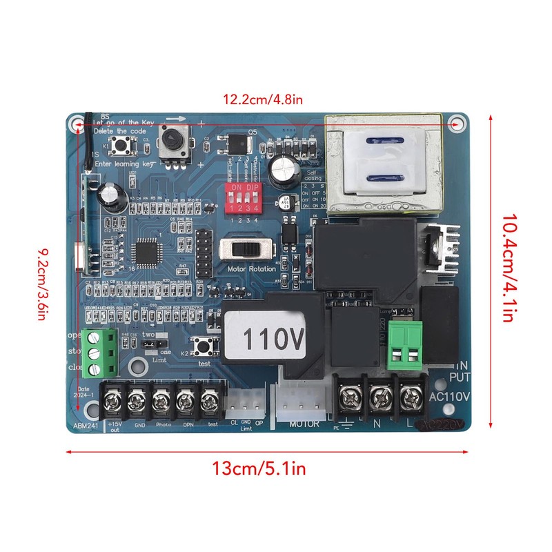 Circuit Board for Sliding Gate Openers, Universal Sensitive Sliding Gate
