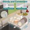 Buruis Dish Drying Rack for Kitchen Countertop, Large Capacity Gold