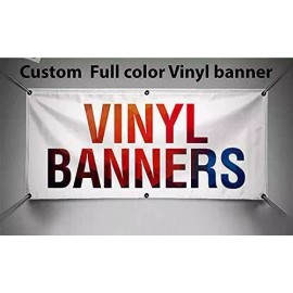 JA SIGNS CUSTOM BANNER Custom Vinyl Banner (2'X12')