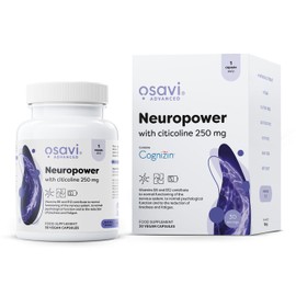 Osavi Neuropower with Citicoline 250 mg – 30 Vegan Capsules | Supports Nervous System & Psychological Health | Includes Cognizin® Citicoline, L–Theanine, Coenzyme Q10, B6 & B12 for Mental Clarity