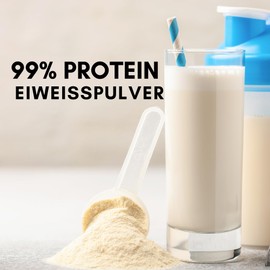 Adozan Adozan Eiweiß100: Protein Pulver | 1000g Beutel | geschmacksneutral | 99% Protein Eiweißpulver | für alle Speisen und Getränke | Ideal zum BACKEN und für Proteinshakes | Premium Qualität aus Dänemark