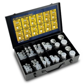 144 Pcs JIC & ORFS Cap and Plug Kit – Hydraulic Line Caps and Plugs Fitting Set, AN Flare & O Ring Seal Flat Face Adapters for Industrial Equipment, Hose & Tube Maintenance - Dash Sizes 4 6 8 10 12 16