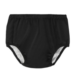 Cubrepañales para adultos para incontinencia, tela activa de látex a prueba de fugas, pantalones de plástico sin ruido, reutilizables, lavables, (negro, 2XL)