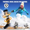 RIOROO Ski Socks Merino Wool,2/3 Pairs Pack Skiing and Snowboarding
