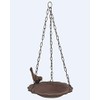 Hanging Birdbath Feeder Cast Iron Patio Garden Yard