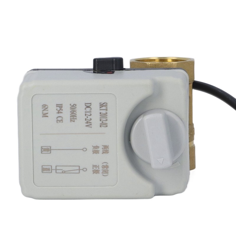 DN25 2 Way Brass Ball Valve Normally Closed Electric Ball