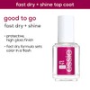 essie good to go top coat, fast dry + shine,