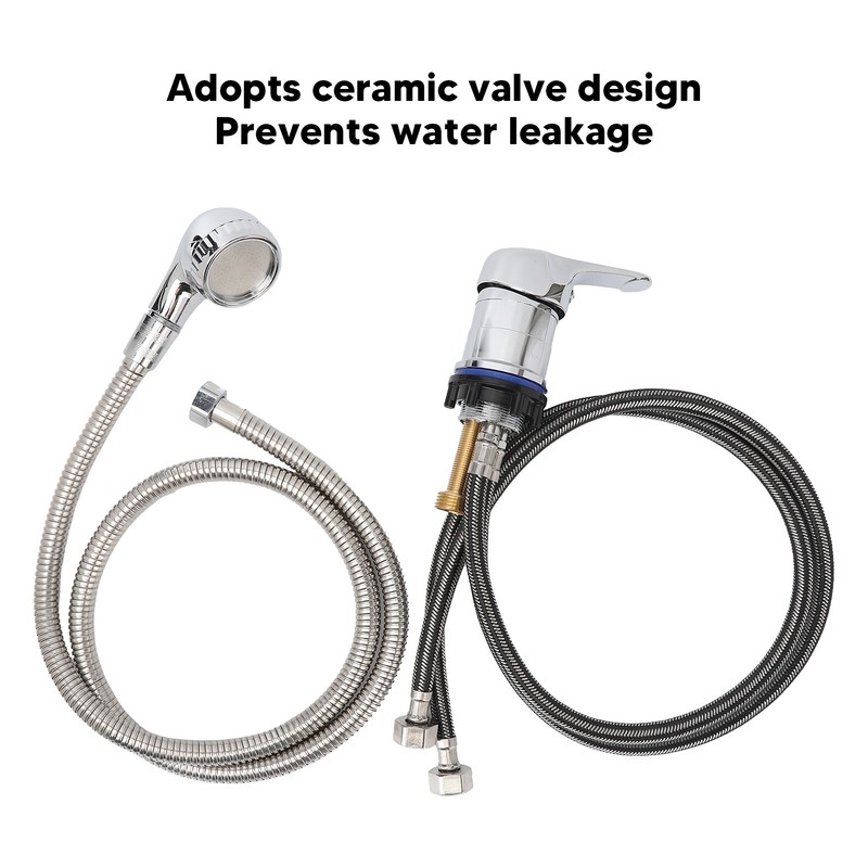 31.5in Shampoo Bowl Faucet 47.2in Hose High Pressure Sprayer M