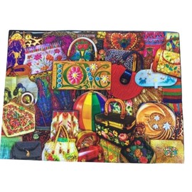 Milton Bradley Big Ben Luxe 1000 Piece 27"x20" Puzzle (Vintage Handbags)