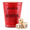 Dice Cup with Engraving – Red – Your Name +