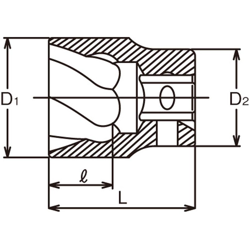 山下工業研究所 コーケン 3/8(9.5mm)SQ. ナットツイスター 14mm 3127-14