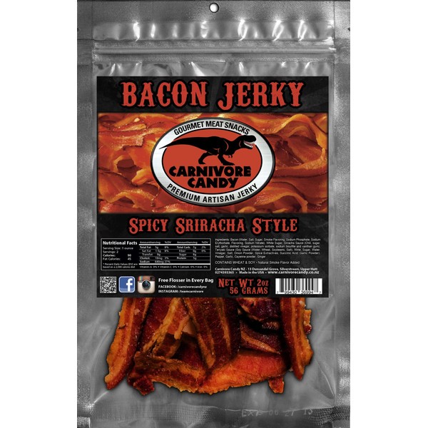 Carnivore Candy Bacon Jerky 5 Flavor Sampler Pack