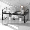 iPEGTOP Expandable Cabinet Storage Shelf Organizer Rack, Heavy Duty Steel