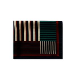 Haezis (광주신세계)브라운 스트라이프 실크 사각 스카프 HIMU4E802W2 (Gwangju Shinsegae) Brown Stripe Silk Square Scarf HIMU4E802W2