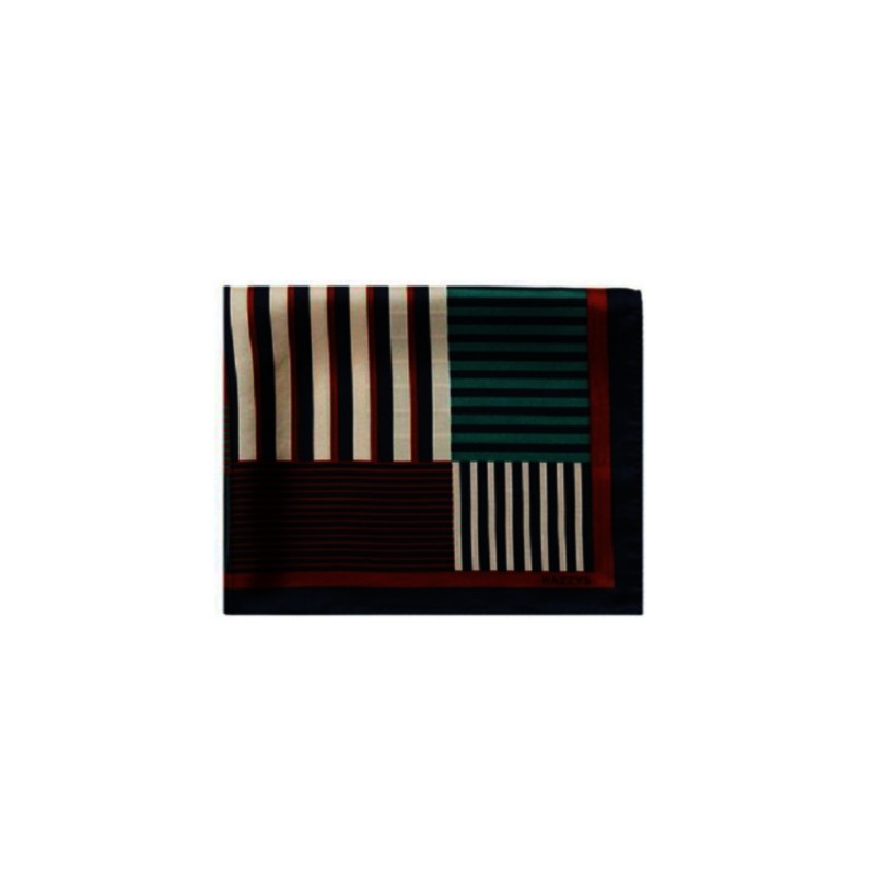 Haezis (광주신세계)브라운 스트라이프 실크 사각 스카프 HIMU4E802W2 (Gwangju Shinsegae) Brown