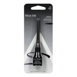 Delineador Para Ojos Almay Bli Liquid Eyeliner Black Color Negro