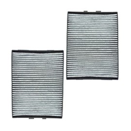 SOBOANT Cabin Air Filter w/Dual Carbon Elements Set for for M5 4.9L/5.0L 00-03 for 525i 2.5L 01-03 for 528i 2.8L 97-00 for 530i 3.0L 01-03 for 540i 4.4L 97-03 E39 5-Series Front,Fit Testing